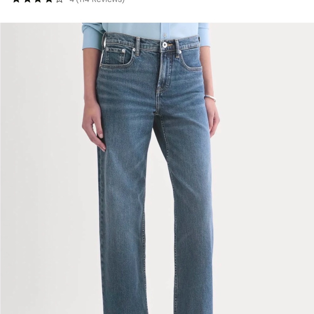 Everlane column jeans in ocean NWT 29L
